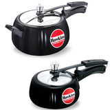 HAWKINS CONTURA HARD ANODISED PRESSURE COOKER 1.5 Litres & 5 Litre (Combo) (CB15 & CB50)