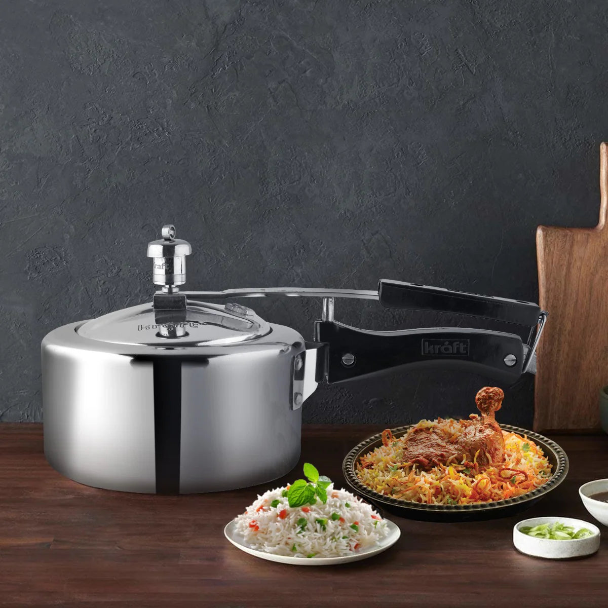 Classic Aluminum Classic Inner Lid Pressure Cooker (Induction Friendly) 5L
