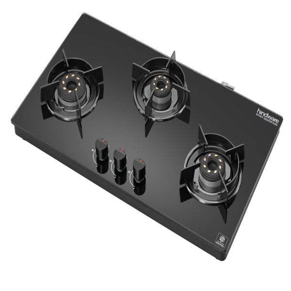 Hindware 3 Burner COOKTOP CORAL BLK 3B