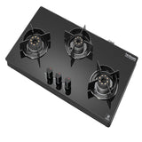 Hindware 3 Burner COOKTOP CORAL BLK 3B AI