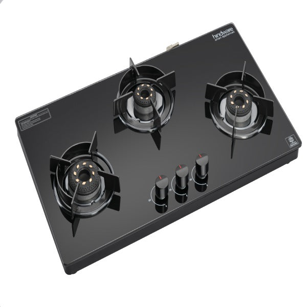 Hindware 3 Burner COOKTOP CORAL BLK 3B