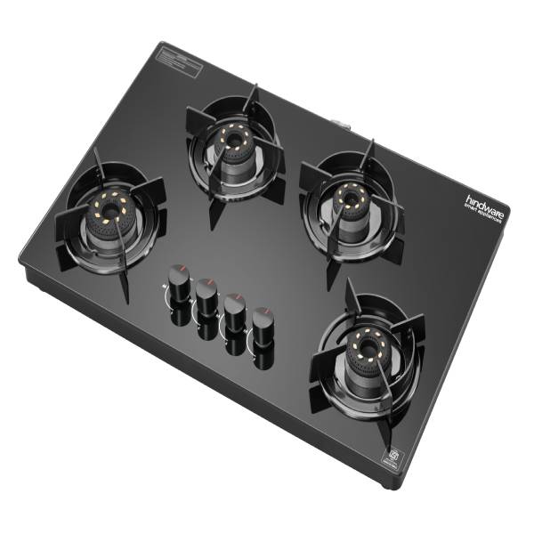 Hindware 4 Burner COOKTOP CORAL BLK 4B AI