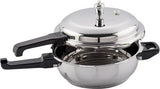 Vinod SS Sandwich Bottom 4 Litre Pressure Pan With Lid - Senior