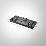 KAFF CTC 77 3B AI 3 Burners 1 Jumbo 1 Big 1 Small Auto Ignition Cooktop