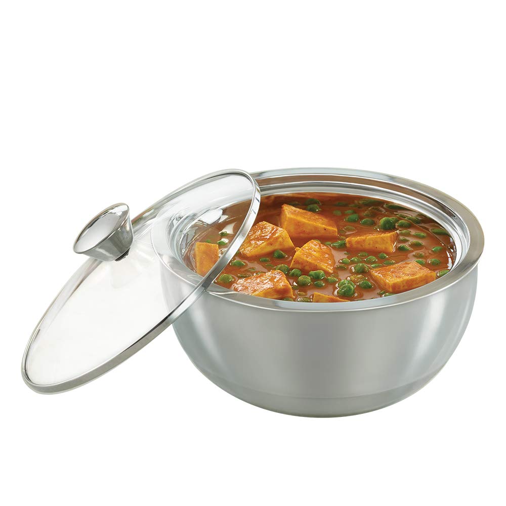 Borosil 900ml Stainless Steel Insulated Curry Server -SF0900GLCS11