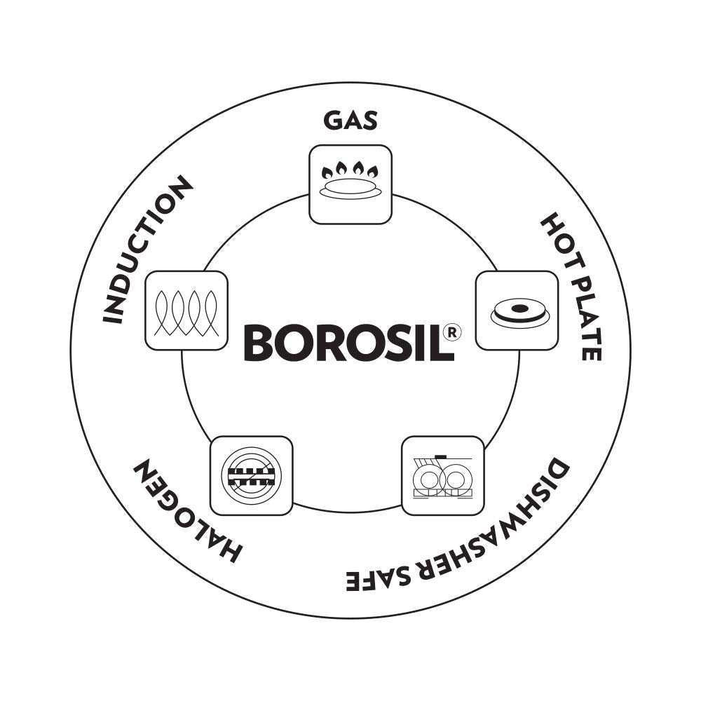 Borosil Cookfresh 5-Ply Stainless Steel Kadhai 1.2 L -20 Cm (CFKD20SS21)