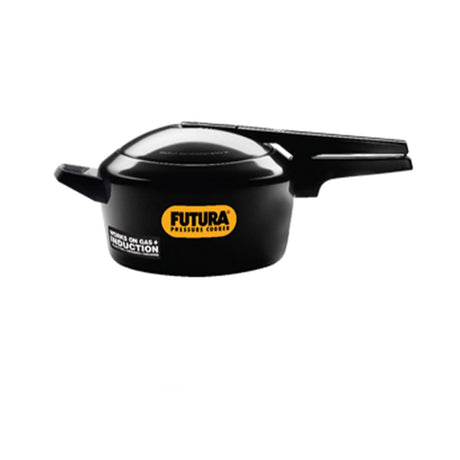 Hawkins Futura Pressure Cooker Induction Base 4 Litre: IFP 40 with Hawkins Futura Genuine 2 Gasket & 2 Safety Valve