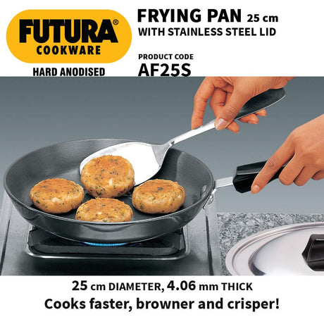 Hawkins Futura Hard Anodized Frying Pan AF25S 