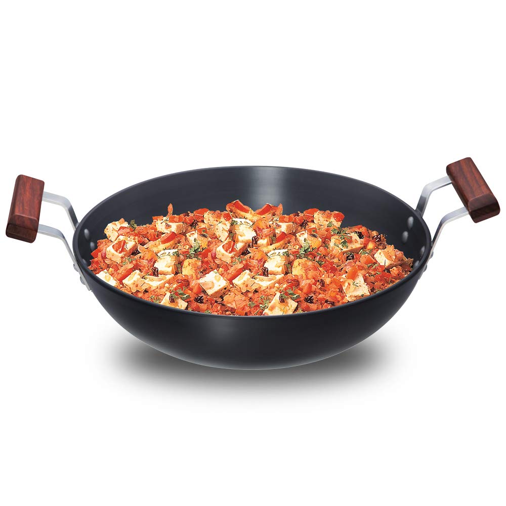 Hawkins Futura 4 Litre  Hard Anodised Deep-Fry Pan (Kadhai) Without Lid  : AK40