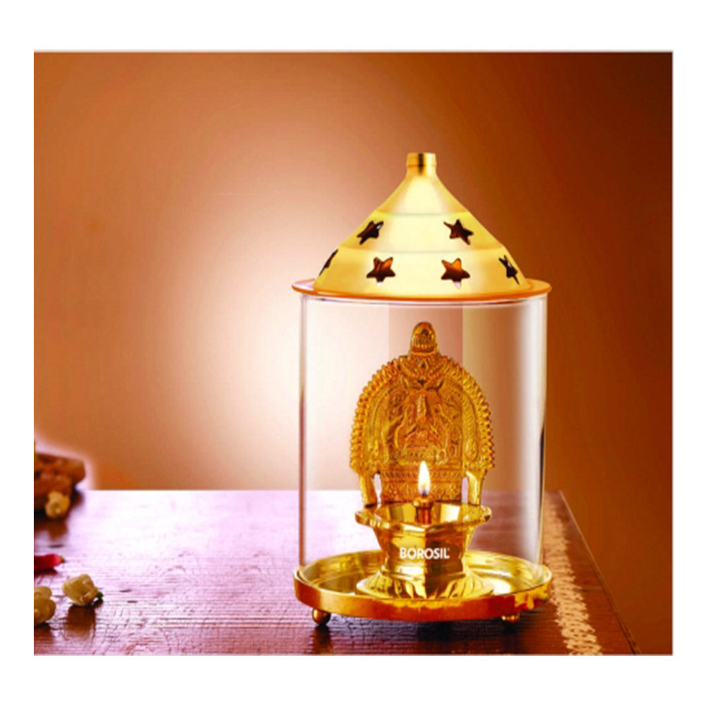 Borosil Dhanlaxmi Diya Brass (Large)