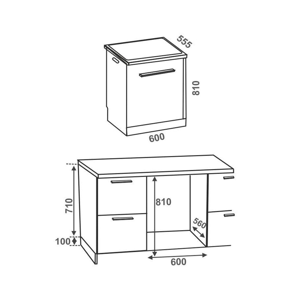 Elica Built In Dishwasher Stainless Steel Finish -WQP12-7711