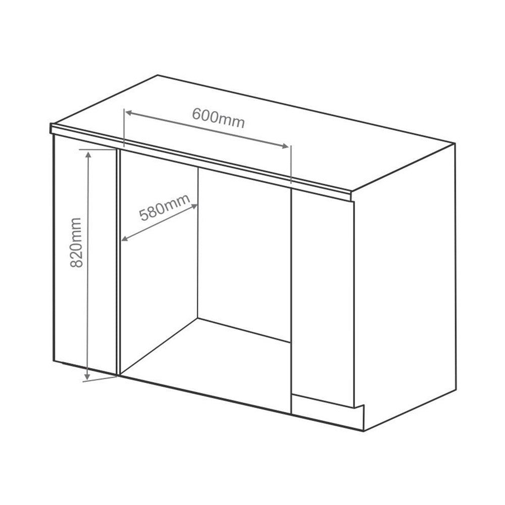 Elica Built In DISH WASHER-WQP12-7713 M Without Door