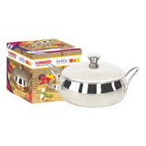 Stainless Steel Indigo Bowl with Side Handle – 900 ml