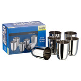 Ayushi Stainless Steel Glass Set of 6-300ml Each