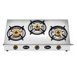 Hindware 76 cm 3 Burner Cooktop Leo Series LEO 3B