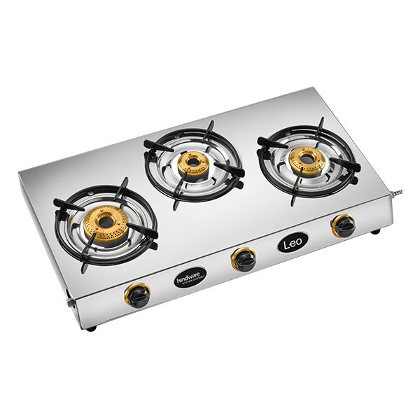 Hindware 76 cm 3 Burner Cooktop Leo Series LEO 3B