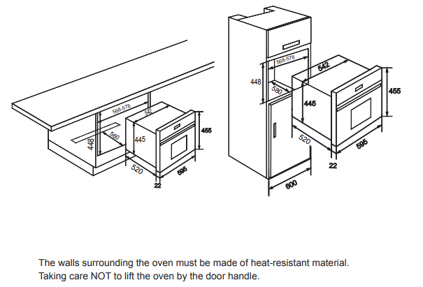 Glen Built-in Oven 658 Touch 42 Liter