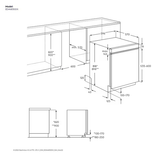 Electrolux EEM48300IX 60cm UltimateCare 700 semi-integrated dishwasher with 14 place settings