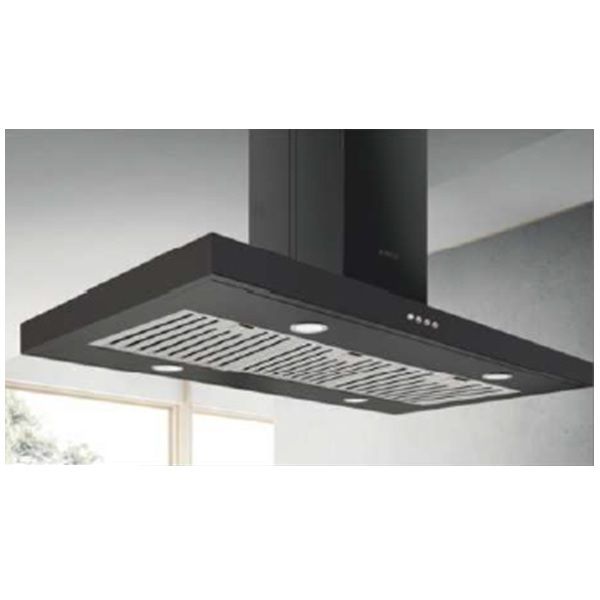Elica Chimney SPOT NG ISLAND ETB PLUS LTW 90 NERO PB LED