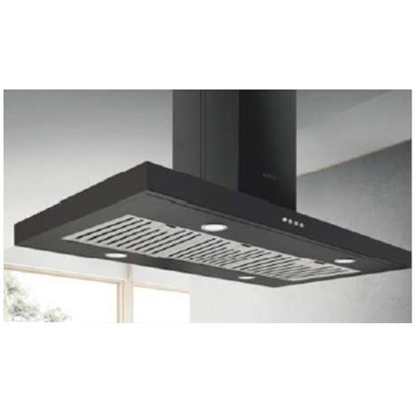 Elica Chimney SPOT NG ISLAND ETB PLUS LTW 90 NERO PB LED