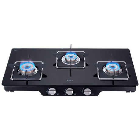 ELICA SLIMMEST 3 BURNER COOKTOP ( PATIO ICT 773 BLK -SPF SERIES) NON-AUTO IGNITION