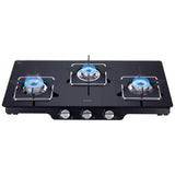 ELICA SLIMMEST 3 BURNER  AUTO IGNITION  COOKTOP (PATIO ICT 773 BLK -SPF SERIES)