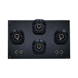 CROWN FLEXI 491 LOTUS IND HD BRASS Built-in Gas Hob 4 Burner 90 cm