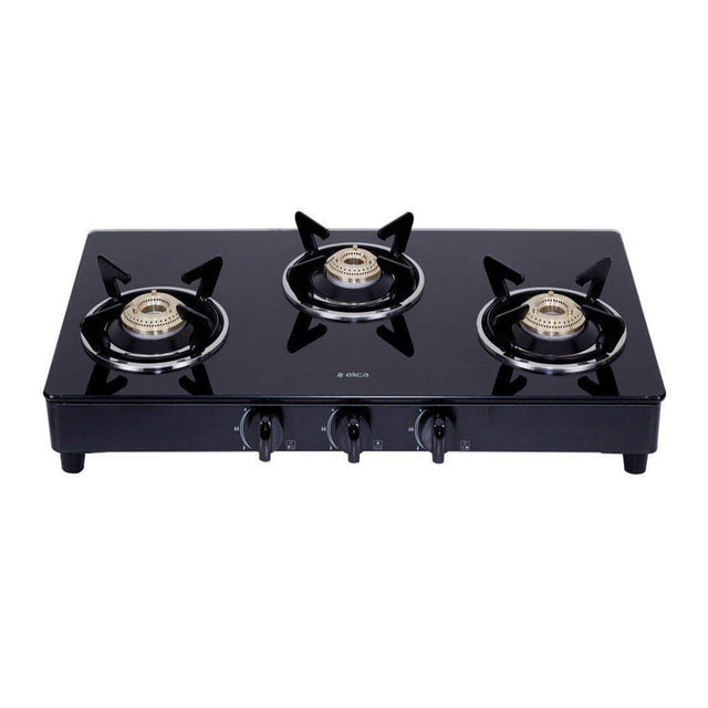 Elica Cooktop Gas Stove 703 CT VETRO BLK