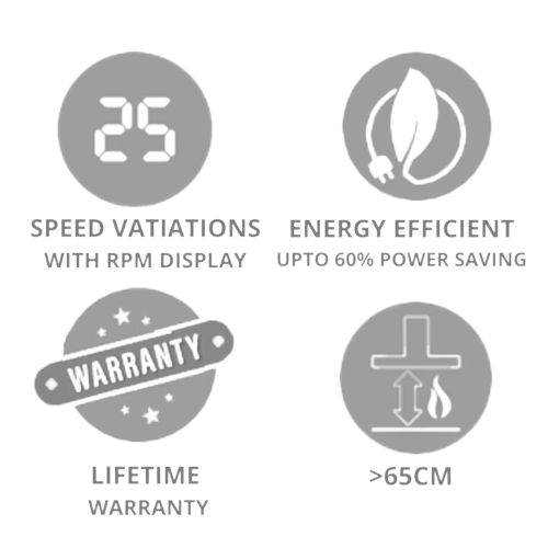 Elica ISMART SPOT H6 BF ISLAND LTW 90 NERO 90cm 5 STAR Performance Chimney | Inverter Technology Wall Mounted Chimney (Black 1425 CMH)