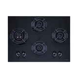 MATT FLEXI HEXA 470 LOTUS IND HD BRASS Built-in Gas Hob 4 Burner 70 cm (Black)