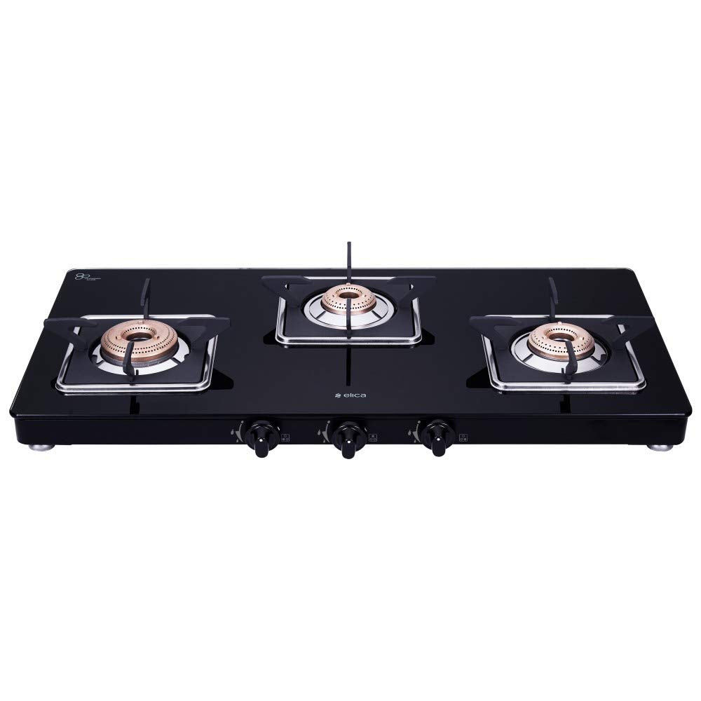 Elica Slimmest 3 Burner Auto Ignition Cooktop ( 773 CT VETRO Slim LINE SPF ) 