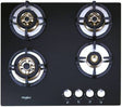 Whirlpool ELITE PRO BRASS HDMC 604 Glass Automatic Hob, 4 Burners