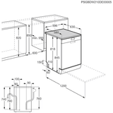 Electrolux ESM48310SX 60cm UltimateCare 700 freestanding dishwasher with 14 place settings