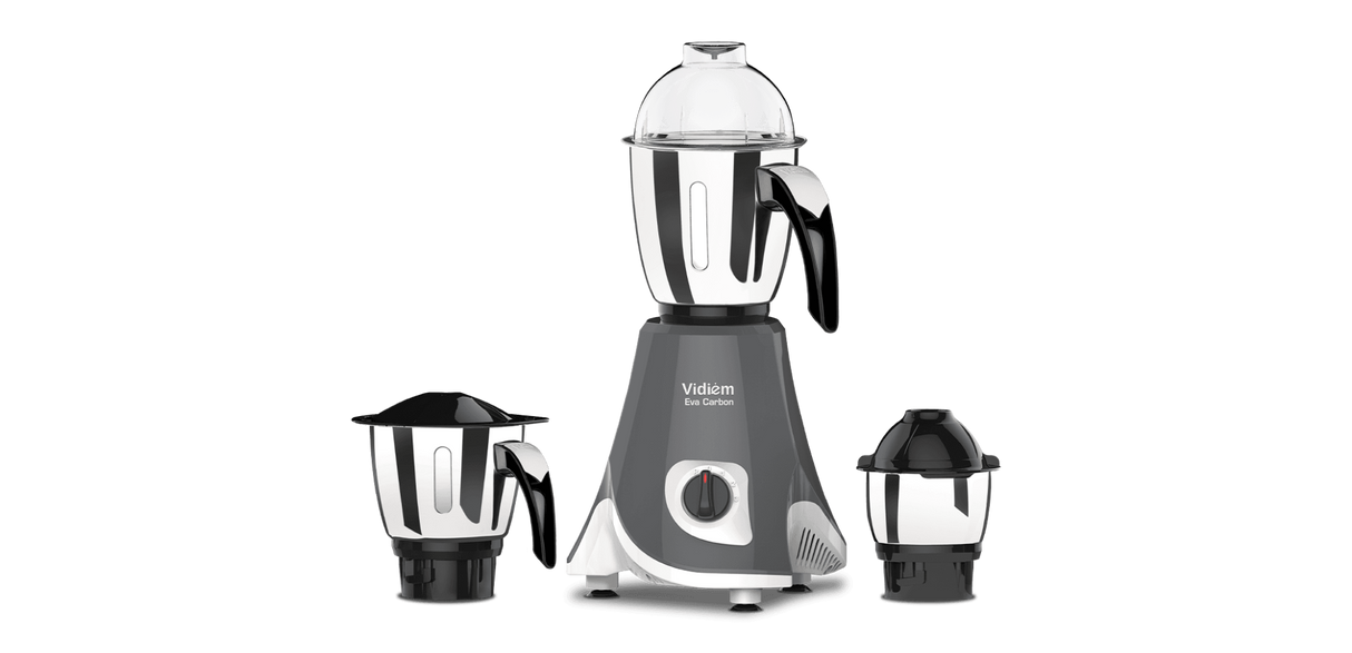 Vidiem EVA Carbon 750W Mixer Grinder 3 Jars, Black