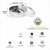 Stainless Steel Eye Candy Spice Box, See Through Glass Lid