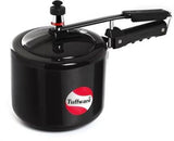 Tuffware Hard Anodised Aluminium Pressure Cooker - Inner Lid, Black, 6.5 Litres   (Hard Anodized)