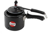 Tuffware Hard Anodised Aluminium Pressure Cooker - Inner Lid, Black, 6.5 Litres   (Hard Anodized)