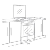 Elica Cooking Range F3402 NGRB - BK 52 L