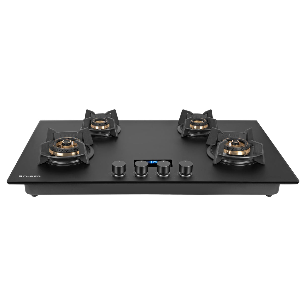 Hob Innova 904 BR AI FFD 90 cm 4 Burner Built-in Gas Hob Black Glass with Timer