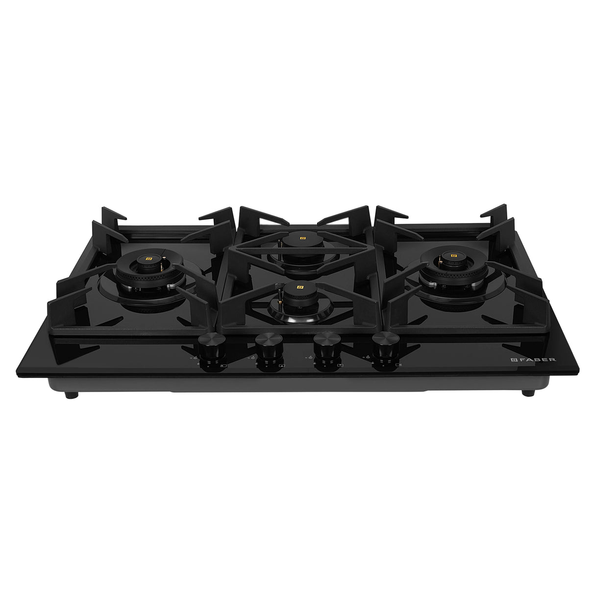 HOB INSPIRIA 904 BR AI FFD GL PNG 90 cm 4 Burner Built-In Gas Hob with Flame Failure Device, Black Glass