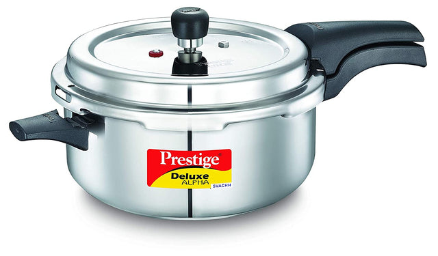 Prestige 5 L Svachh Deep Pressure Pan with deep lid for Spillage Control 20255