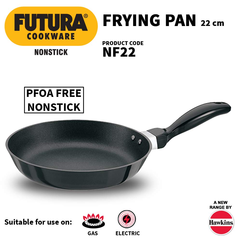 Hawkins Futura Non-Stick Frying Pan, 22cm + Hawkins Futura Non-Stick Frying Pan, 26cm