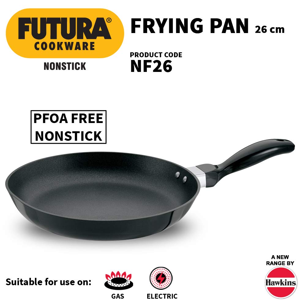 Hawkins Futura Non-Stick Frying Pan, 22cm + Hawkins Futura Non-Stick Frying Pan, 26cm