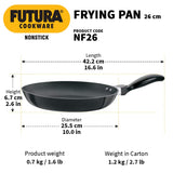 Hawkins Futura Non-Stick Frying Pan, 22cm + Hawkins Futura Non-Stick Frying Pan, 26cm