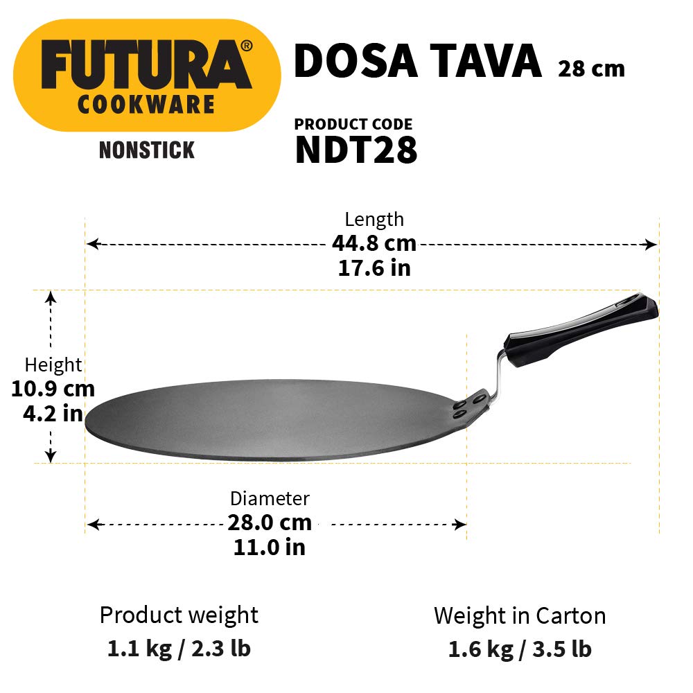 Hawkins Futura Dosa Tava Nonstick 28 cm