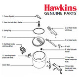 Hawkins Classic Pressure Cooker Genuine Parts for 3L