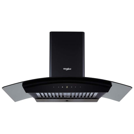 WHIRLPOOL 90 CM AUTO-CLEAN CURVED GLASS KITCHEN CHIMNEY CG 901 HAC HOOD (1100 M鲁/HR )