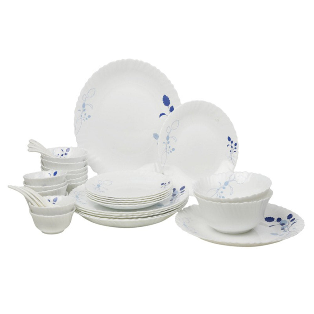 Roxx Opal Blue Shadow 33 Pcs With Full Plate Dinner Set