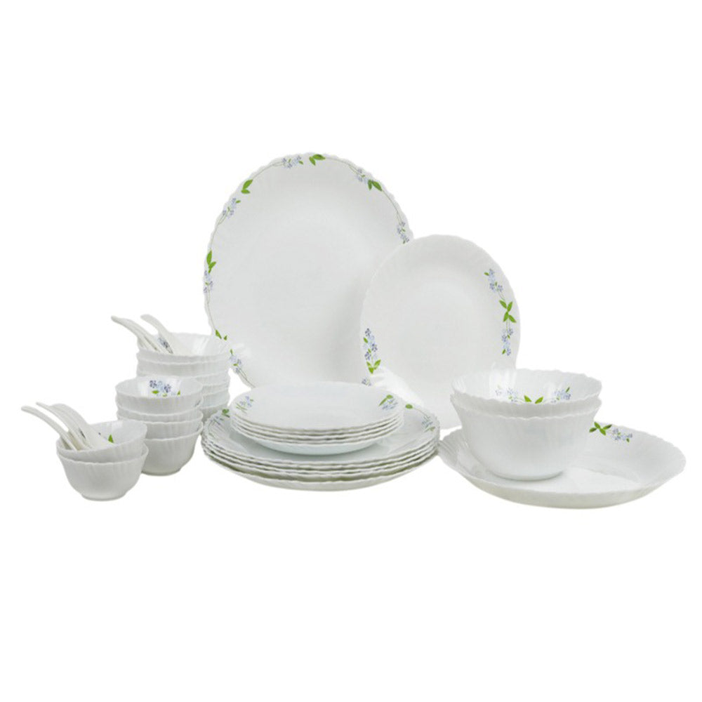 Roxx Opal Purple Vine 33 Pcs With Full Plate Dinner Set