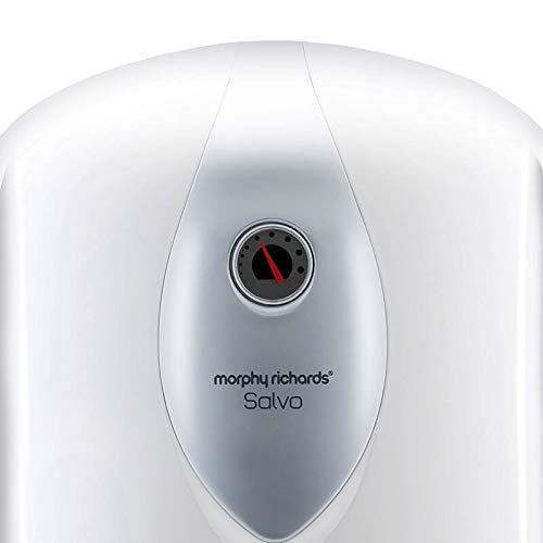 Morphy Richards Salvo Storage 25-Litre Vertical Water Heater, White, 5 Star